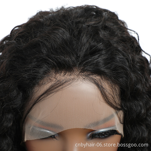 Brazilian Virgin Cuticle Aligned Transparent Lace Wigs Vendors,Raw Human Hair Deep Wave Lace Front Wigs